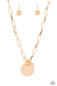 Paparazzi Necklace - Tag Out - Gold