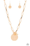 Paparazzi Necklace - Tag Out - Gold