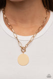 Paparazzi Necklace - Tag Out - Gold