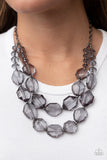 Paparazzi Necklace - Icy Illumination - Black