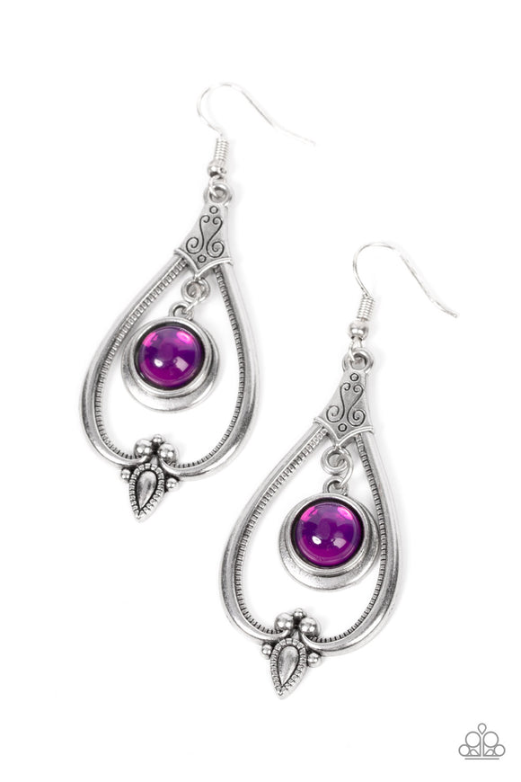 Paparazzi Earring - Ethereal Emblem - Purple