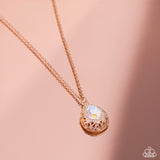 Paparazzi Necklace - Gracefully Glamorous - Rose Gold