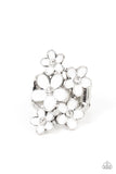 Paparazzi Ring - Boastful Blooms - White