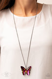 Paparazzi Necklace - The Social Butterfly Effect - Multi LOP