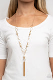 Paparazzi Necklace - Taken with Tassels - Gold