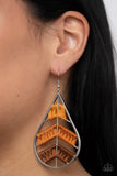 Paparazzi Earring - Nice Threads - Orange