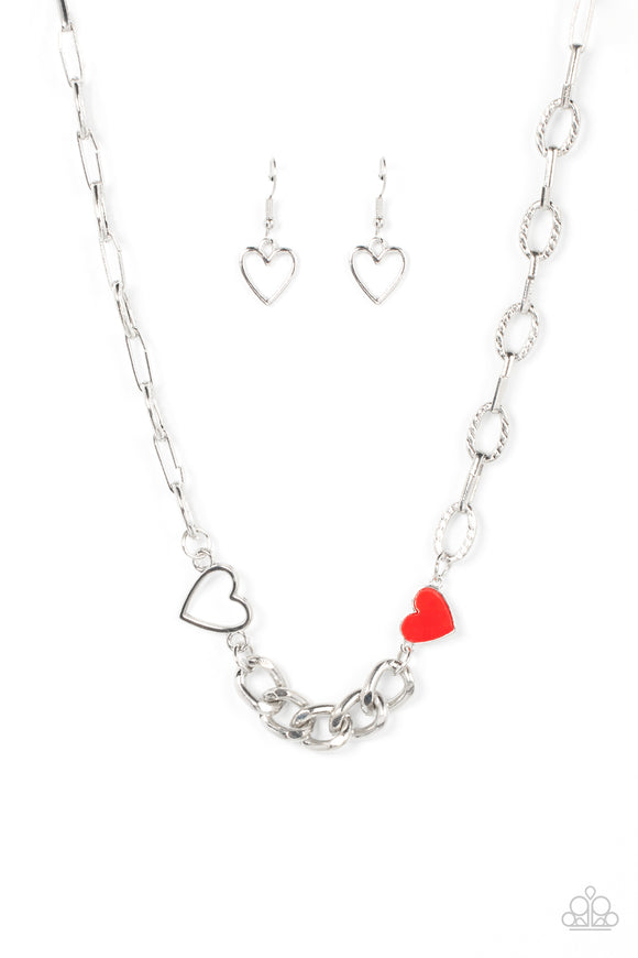 Paparazzi Necklace - Little Charmer - Red