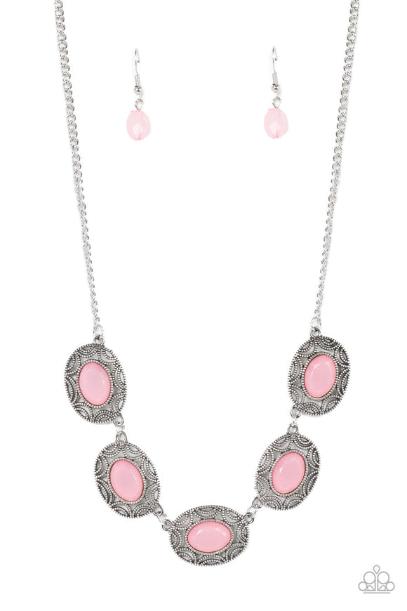 Paparazzi Necklace - Sunshiny Shimmer - Pink