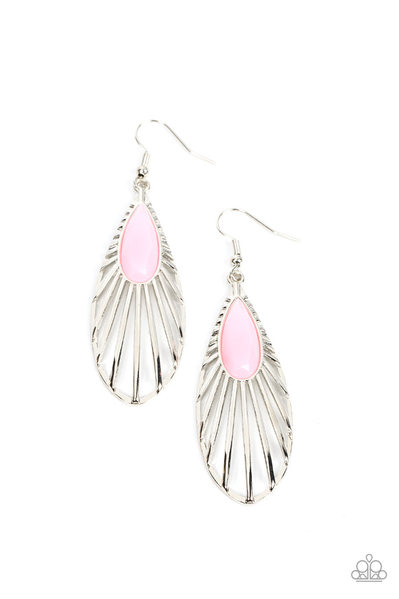 Paparazzi Earring - WING-A-Ding-Ding - Pink