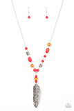 Paparazzi Necklace - Watch Me Fly - Red