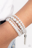 Paparazzi Bracelet - Day Trip Trinket - White