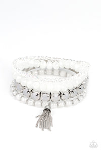 Paparazzi Bracelet - Day Trip Trinket - White