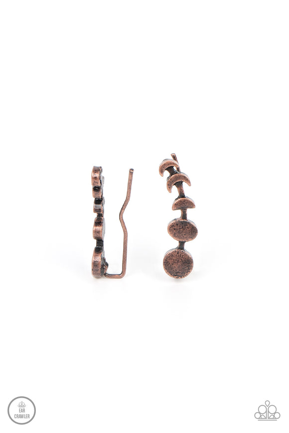 Paparazzi Earring - Its Just a Phase - Copper