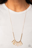 Paparazzi Necklace - Rustic Hot Rod - Gold