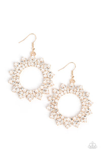 Paparazzi Earring - Combustible Couture - Gold