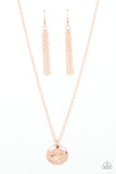 Paparazzi Necklace - Monarch Meadow - Rose Gold