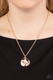 Paparazzi Necklace - Monarch Meadow - Rose Gold