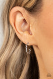 Paparazzi Earring - Irresistibly Intertwined - Silver