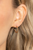 Paparazzi Earring - Irresistibly Intertwined - Gold Hoop
