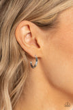 Paparazzi Earring - BEVEL Up - Silver Hoop