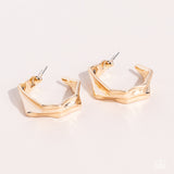 Paparazzi Earring - Cutting Edge Couture - Gold