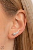 Paparazzi Earring - Dropping into Divine - White