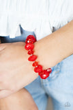 Paparazzi Bracelet - Keep GLOWING Forward - Red