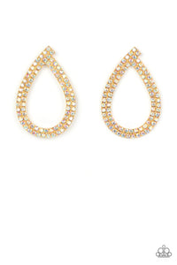 Paparazzi Earring - Diva Dust - Gold