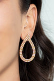 Paparazzi Earring - Diva Dust - Gold