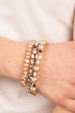 Paparazzi Bracelet - Shoreside Soiree - Brown