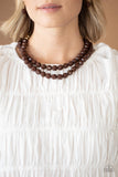 Paparazzi Necklace - Greco Getaway - Brown