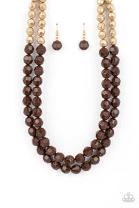 Paparazzi Necklace - Greco Getaway - Brown