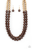 Paparazzi Necklace - Greco Getaway - Brown