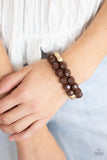 Paparazzi Bracelet - Grecian Glamour - Brown