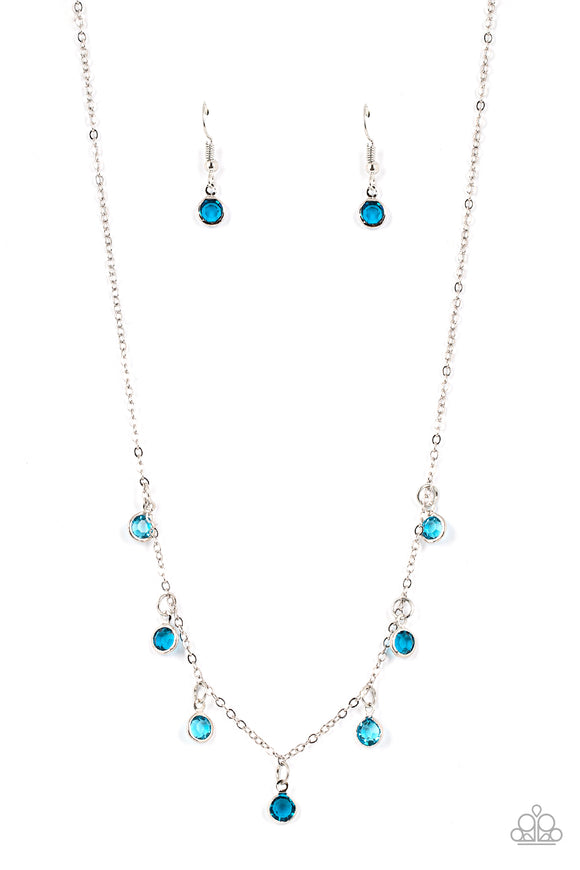 Paparazzi Necklace - Carefree Charmer - Blue