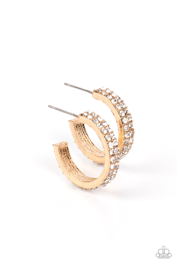 Paparazzi Earring - Positively Petite - Gold Hoop