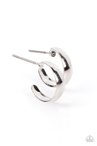 Paparazzi Earring - Mini Magic - Silver Hoops