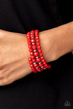 Paparazzi Bracelet - Its a Vibe - Red