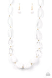 Paparazzi Necklace - Private Paradise - White