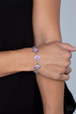 Paparazzi Bracelet - Twinkling Trajectory - Purple