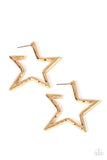 Paparazzi Earring - All-Star Attitude - Gold