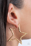 Paparazzi Earring - All-Star Attitude - Gold