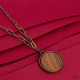 Paparazzi Necklace - WOODnt Dream of It - Brass