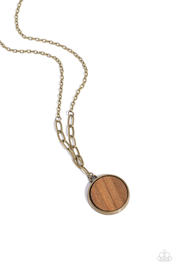 Paparazzi Necklace - WOODnt Dream of It - Brass