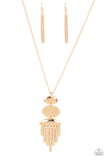 Paparazzi Necklace - After the ARTIFACT - Gold