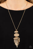 Paparazzi Necklace - After the ARTIFACT - Gold