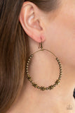 Paparazzi Earring - Simple Synchrony - Brass