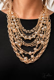 Paparazzi Zi Necklace - Reminiscent - Gold