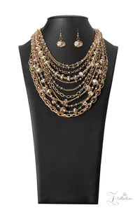 Paparazzi Zi Necklace - Reminiscent - Gold