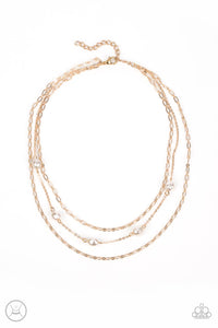 Paparazzi Necklace - Offshore Oasis - Gold Choker